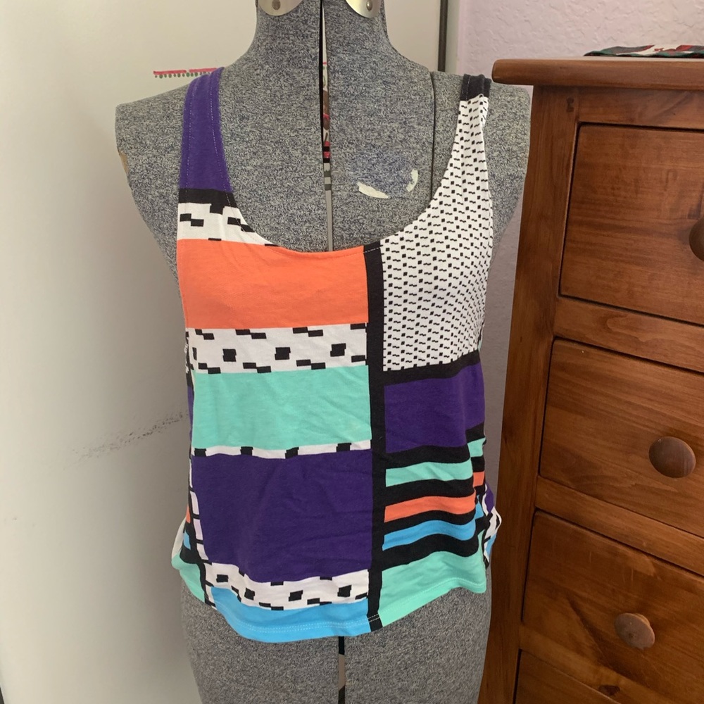 Nasty Gal Modern Colorblock Tank - Picture 2 of 4